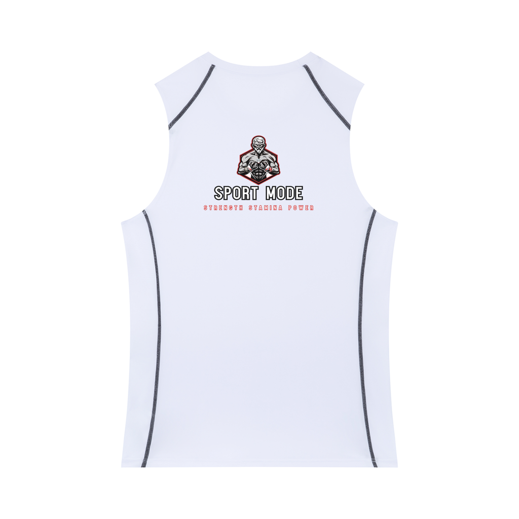 Red Swirl Sport Mode Men's Slim-Fit Topstitch Tank Top