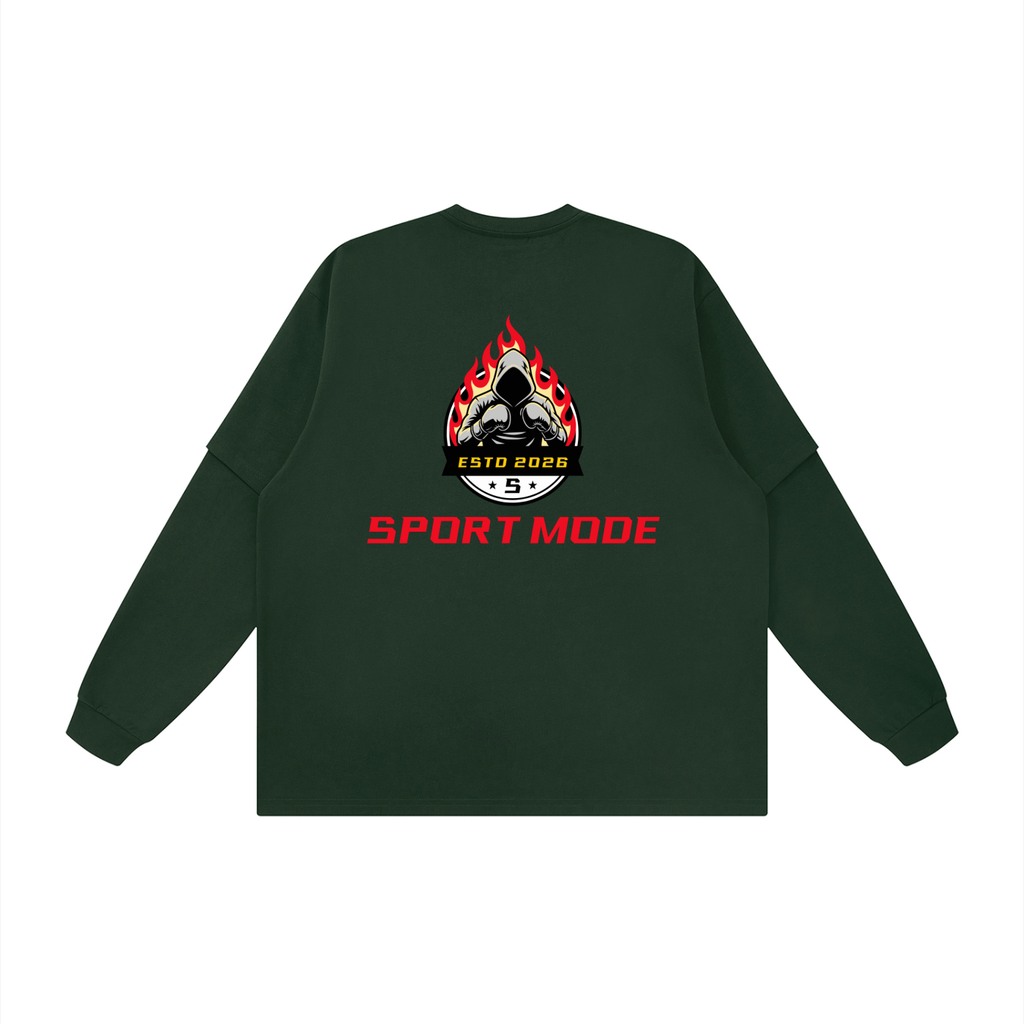 Ignite The Fight Sport Mode Unisex Layered Oversized T-Shirt