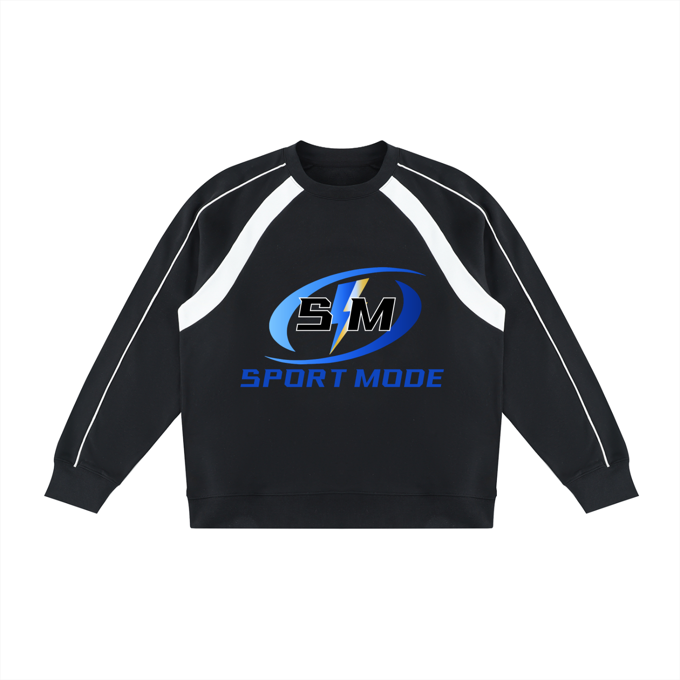 Turbo Sport Mode Unisex Color Block Crewneck Sweatshirt