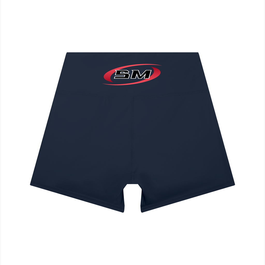 Women’s Sport Mode High-Waist Color Block Yoga Shorts