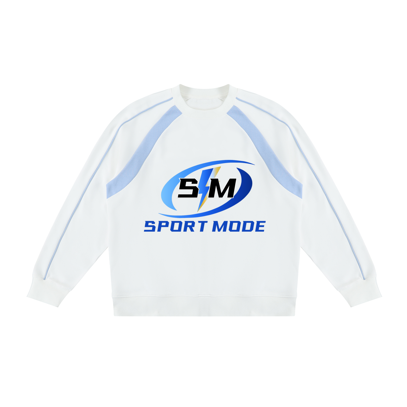Turbo Sport Mode Unisex Color Block Crewneck Sweatshirt