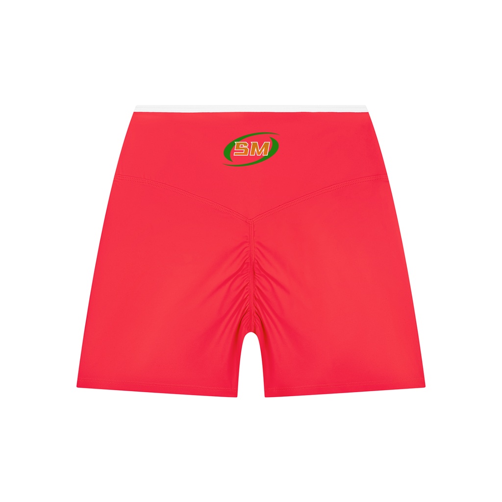 Stand Strong Sport Mode Women’s High Rise Color Block Yoga Shorts