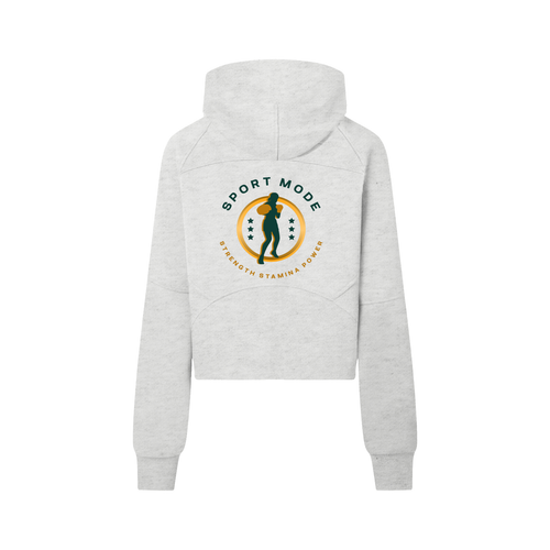 Cropped Half-Zip Hoodie