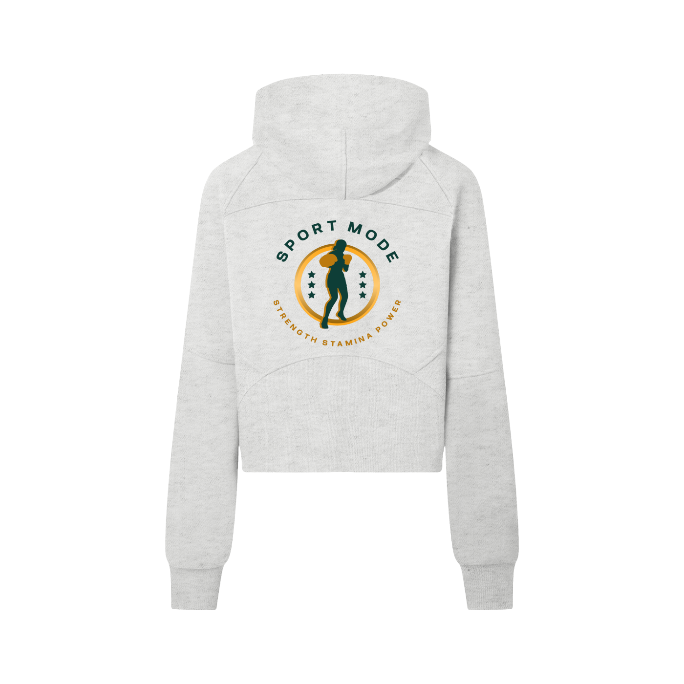 Sport Mode Cropped Half-Zip Hoodie
