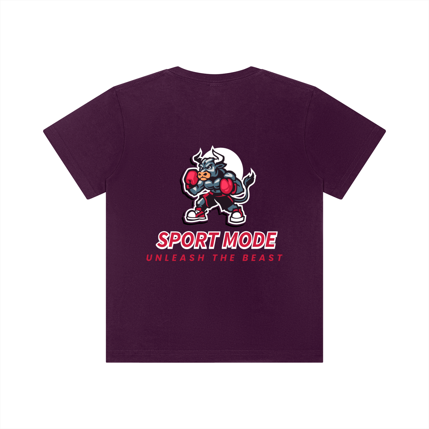 Red Wine Sport mode Kid's Crewneck Short Sleeve T-Shirt
