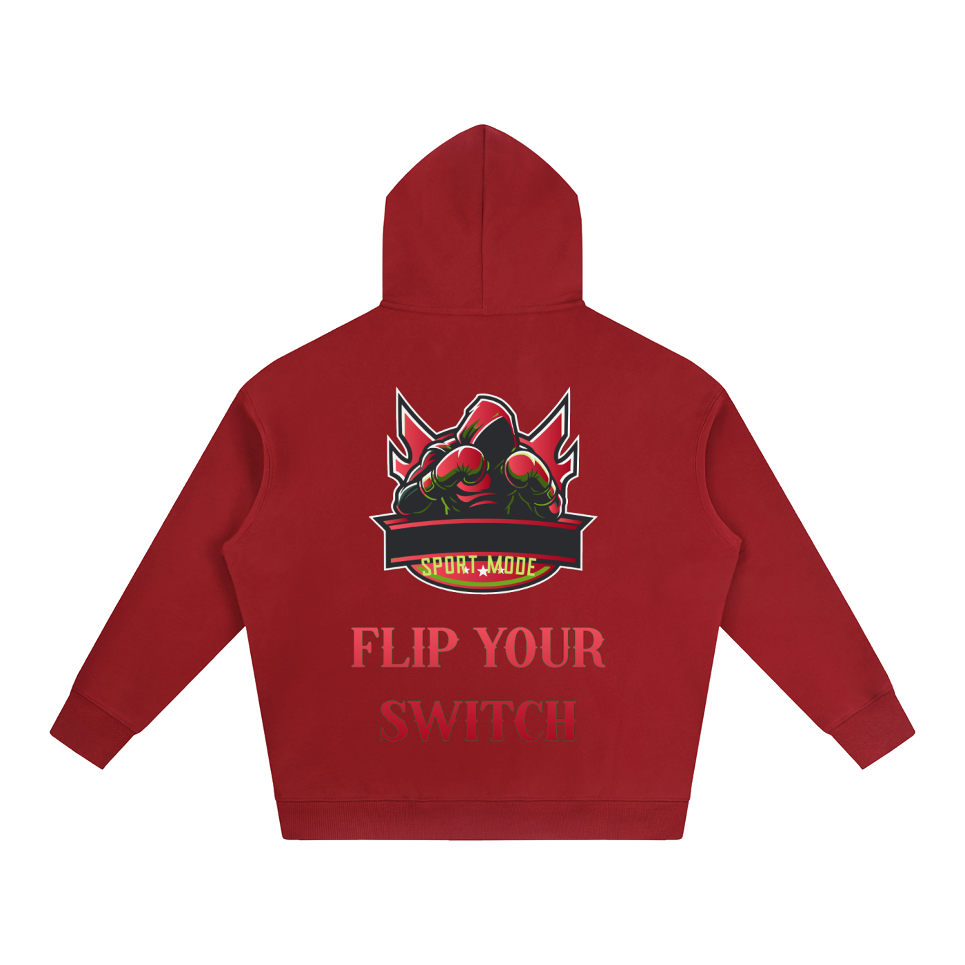 Flip Your Switch Sport Mode Oversize Fleeced Hoodie