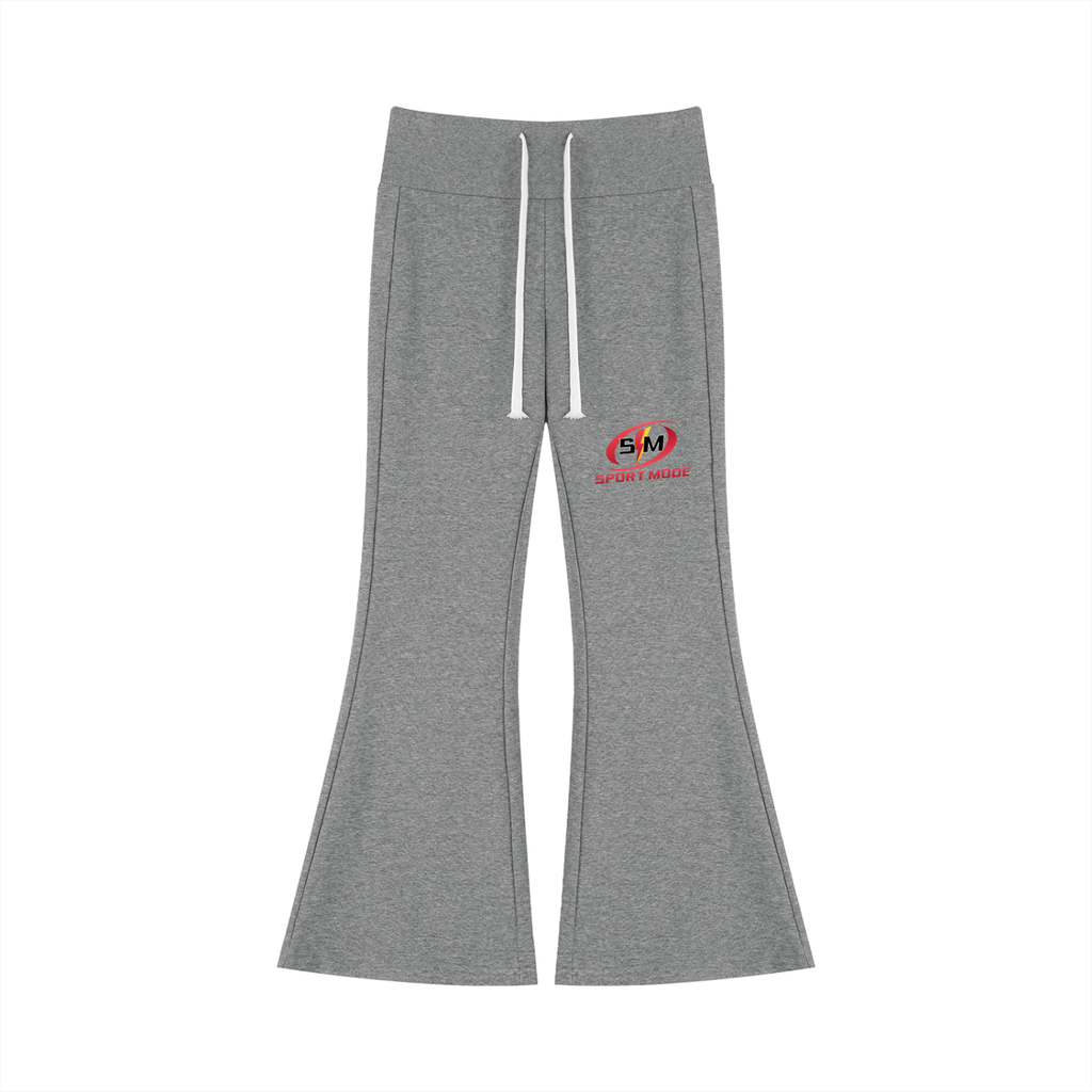 Sport Mode Lightning front Women's Drawstring Flared Leg Pants