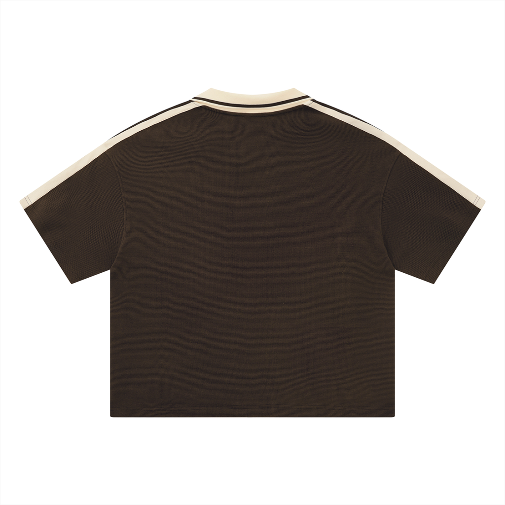 Fire on Front Sport Mode Unisex Color Block Polo Shirt