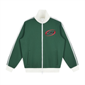 Sport Mode Victory Contrast Side Stripe Fleece Track Jacket