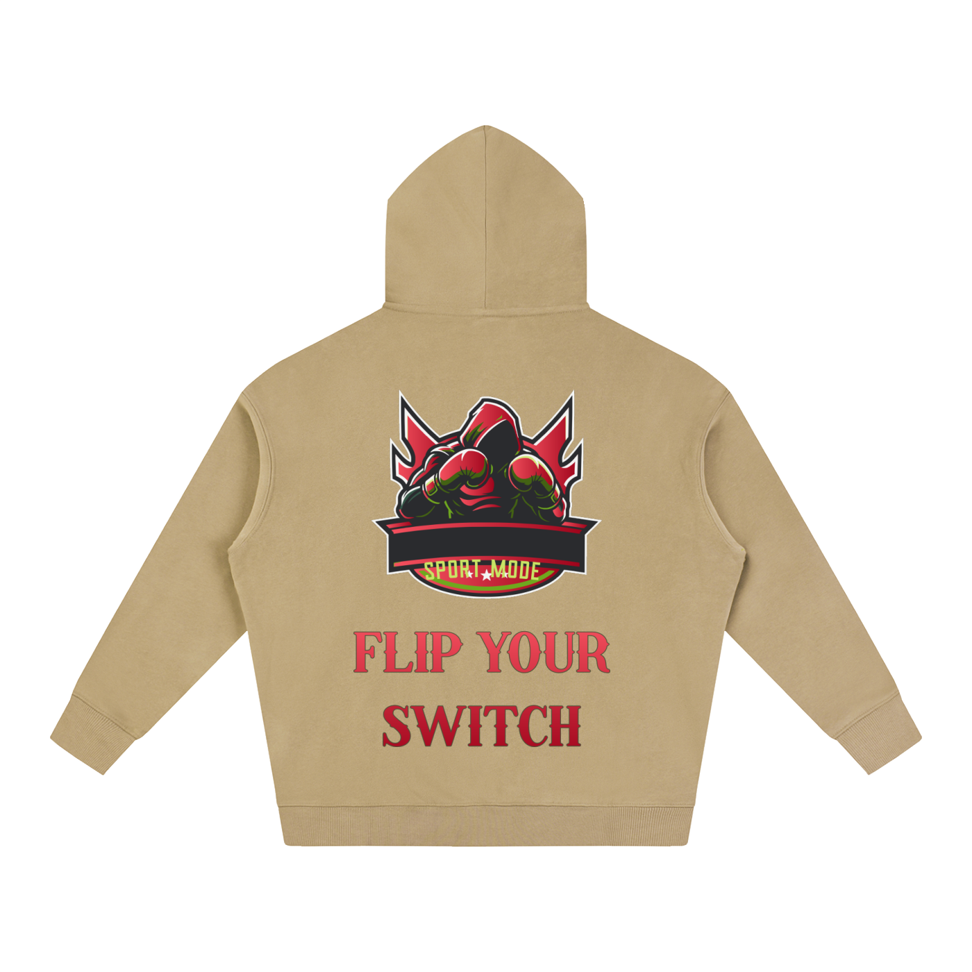 Flip Your Switch Sport Mode Oversize Fleeced Hoodie