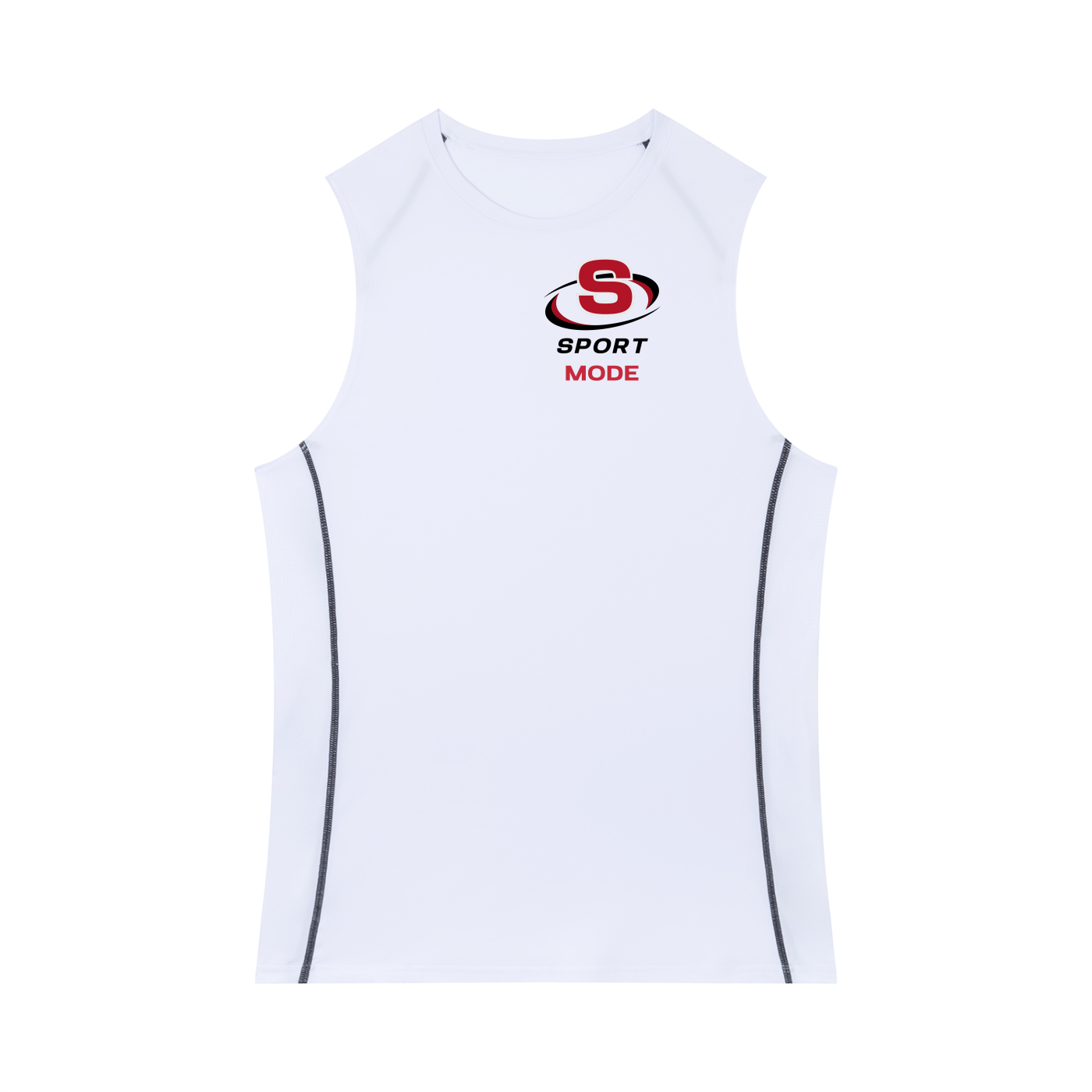 Red Swirl Sport Mode Men's Slim-Fit Topstitch Tank Top