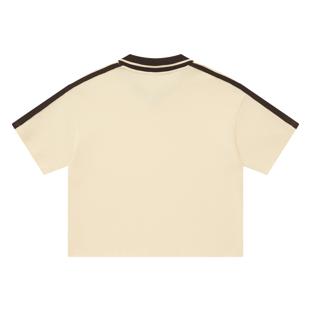 Fire on Front Sport Mode Unisex Color Block Polo Shirt