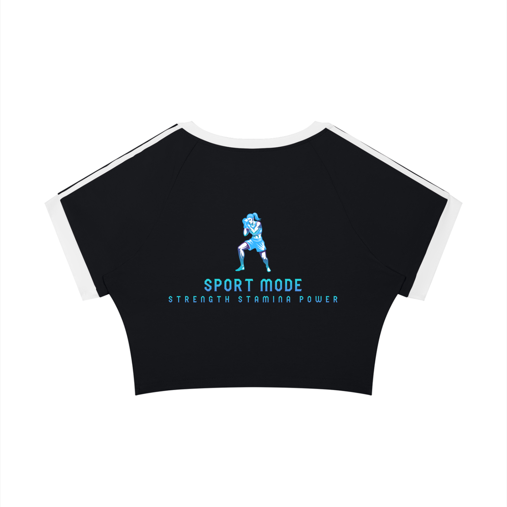 Sport Mode Knockout Queen Women’s Raglan Crop T-Shirt