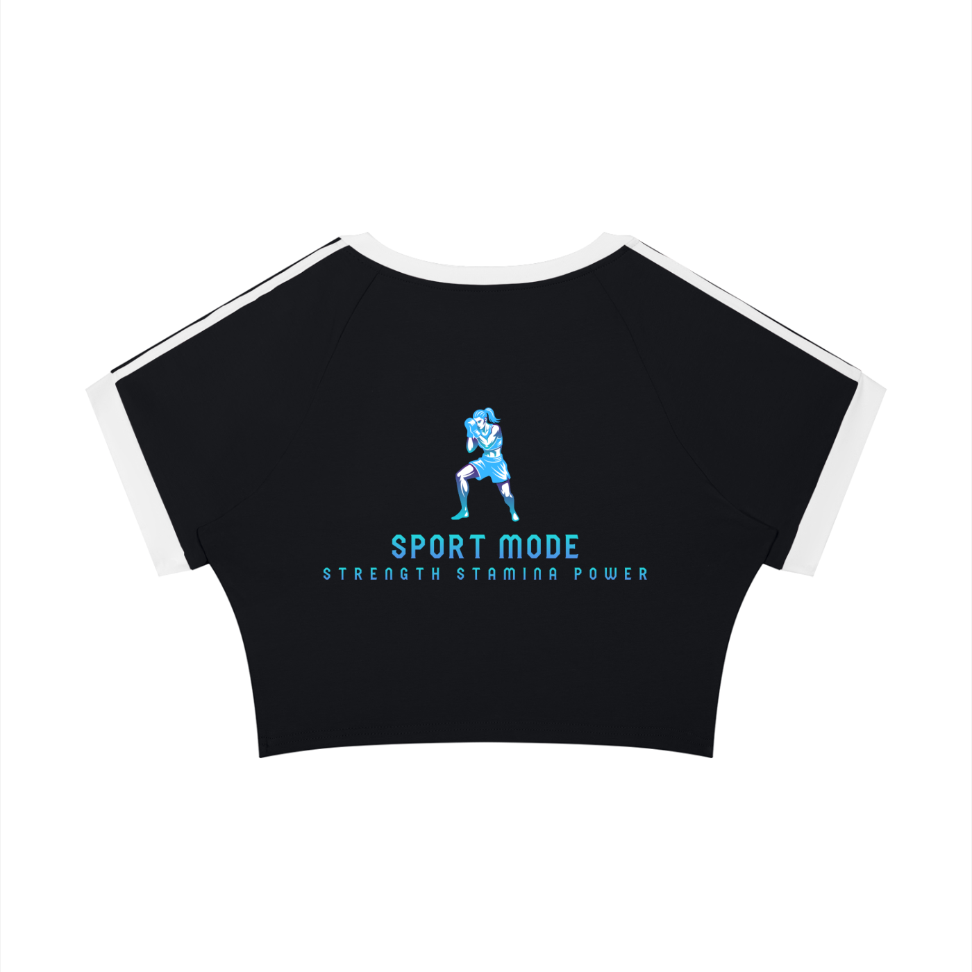 Sport Mode Knockout Queen Women’s Raglan Crop T-Shirt