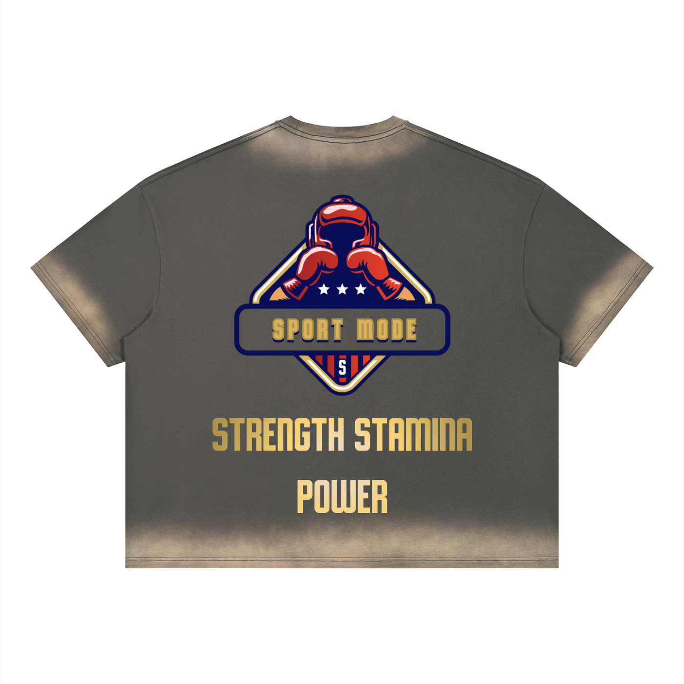 Golden Sport Mode Unisex Boxy Sunfade Vintage Wash T-Shirt