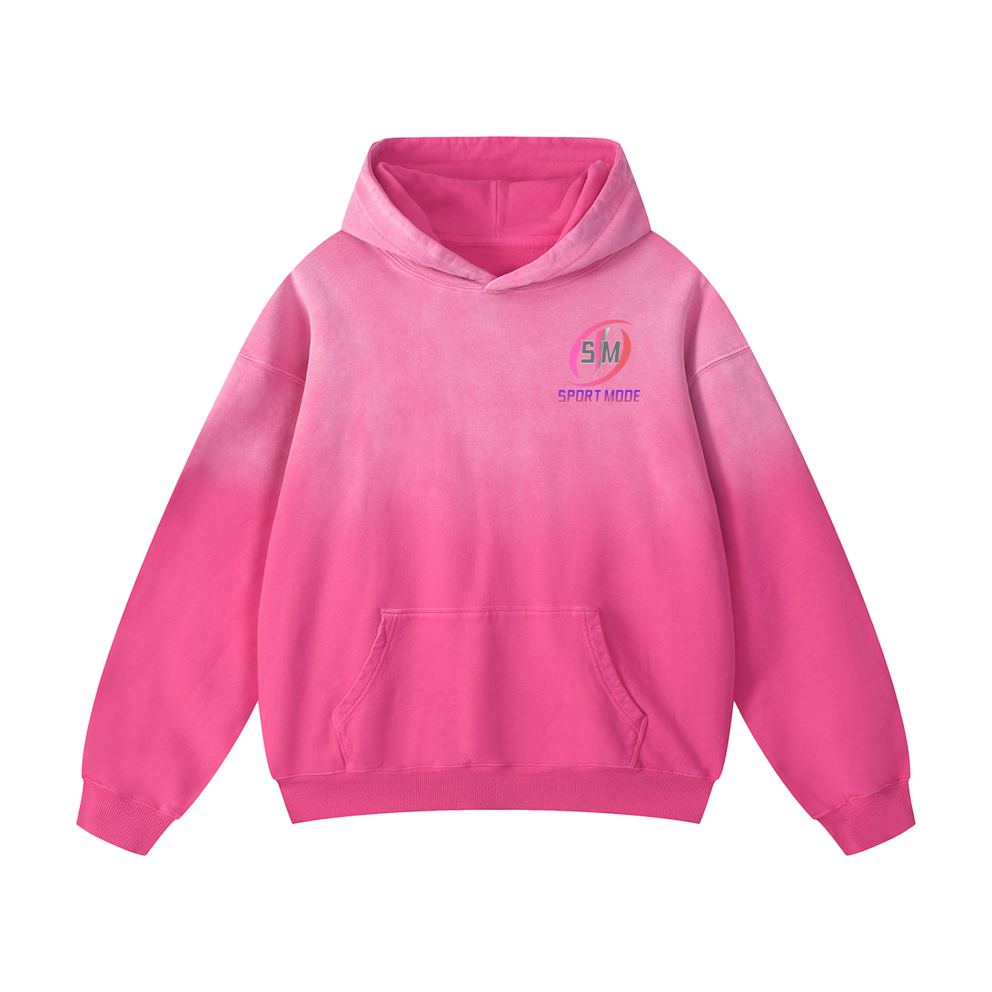 Sport Mode Horns Up Heavyweight Sunfade Oversized Hoodie