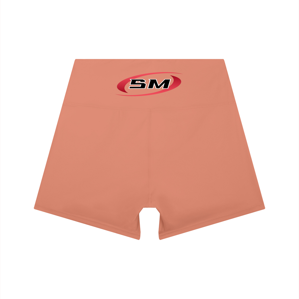 Women’s Sport Mode High-Waist Color Block Yoga Shorts