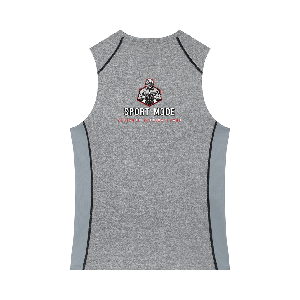 Red Swirl Sport Mode Men's Slim-Fit Topstitch Tank Top