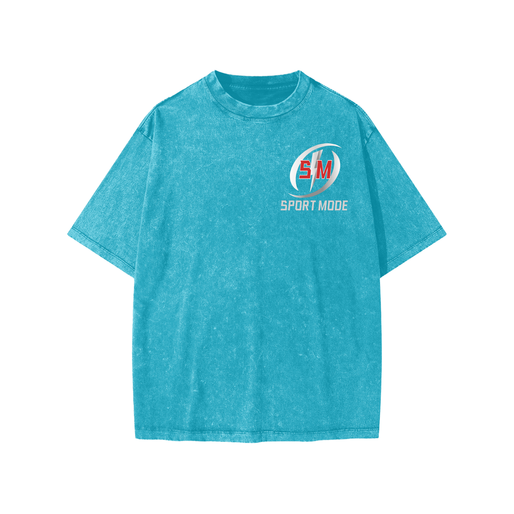 Sport Mode Bull In Action Snow Washed Kids' T-Shirt