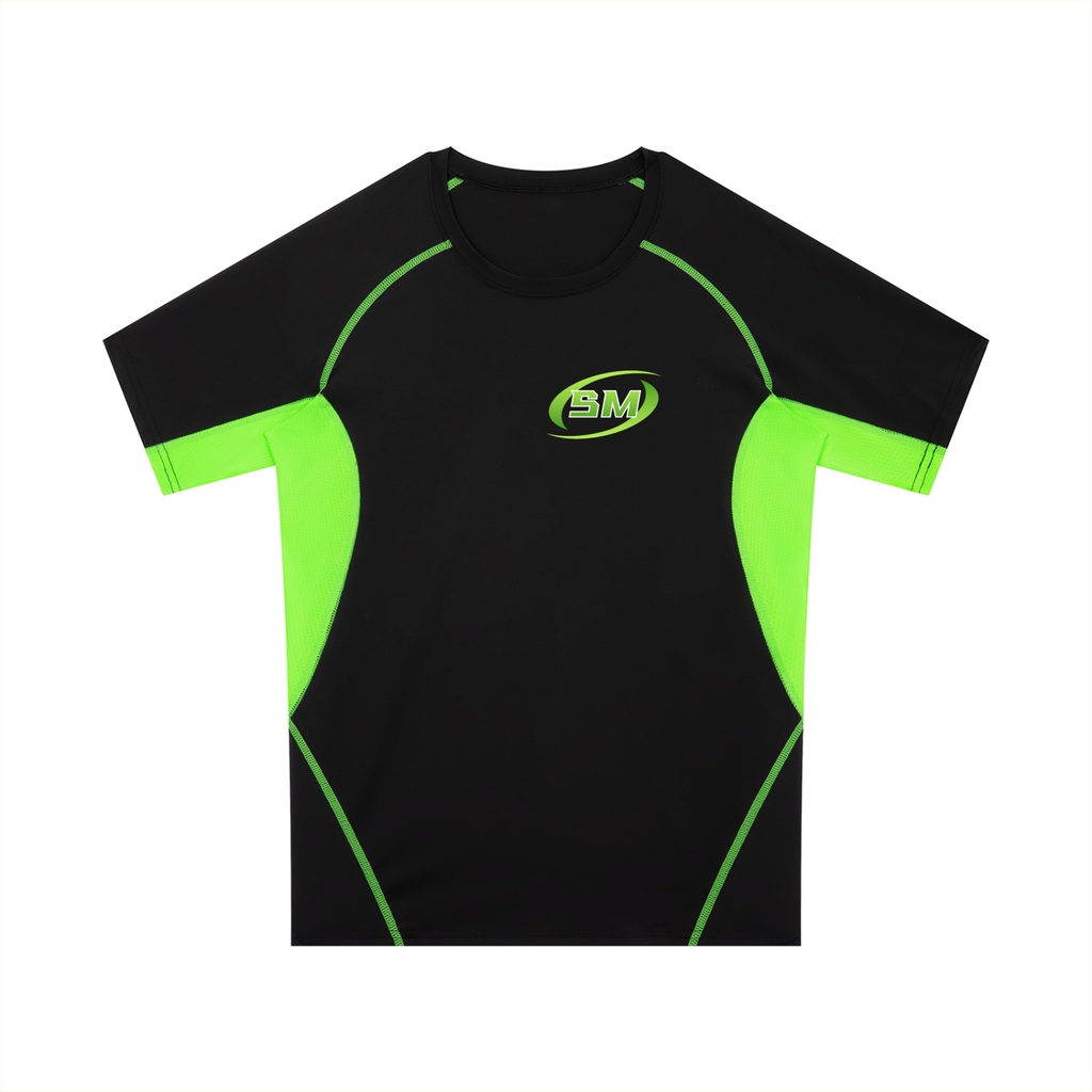 Fierce Green Sport Mode Men's Raglan Panel Training T-Shirt