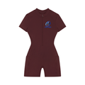 Sport Mode Women's Quarter-Zip Short Sleeve Romper