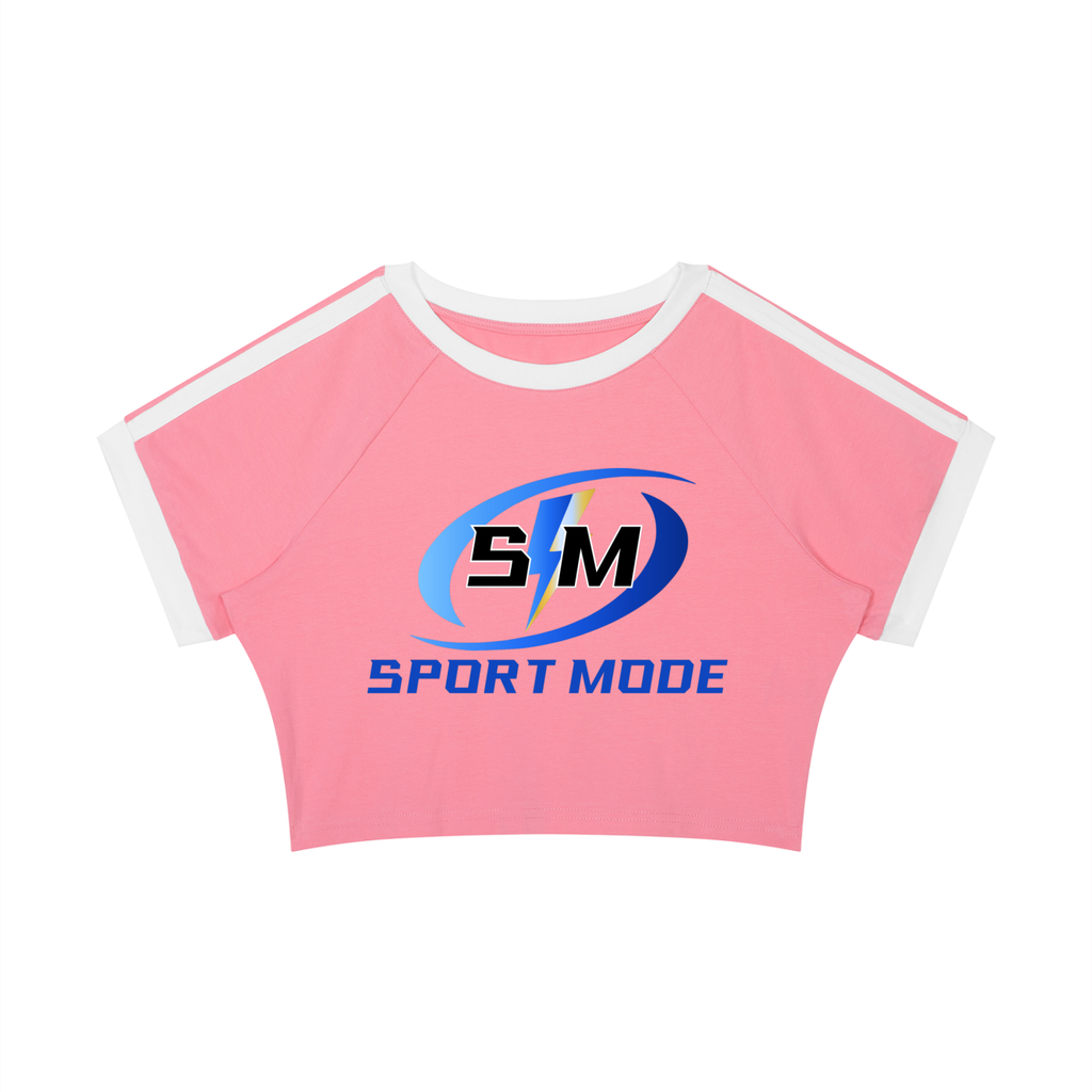 Sport Mode Knockout Queen Women’s Raglan Crop T-Shirt