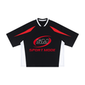 Sport Mode Red Reaper Boxing Unisex Oversized Color Block V-Neck T-Shirt