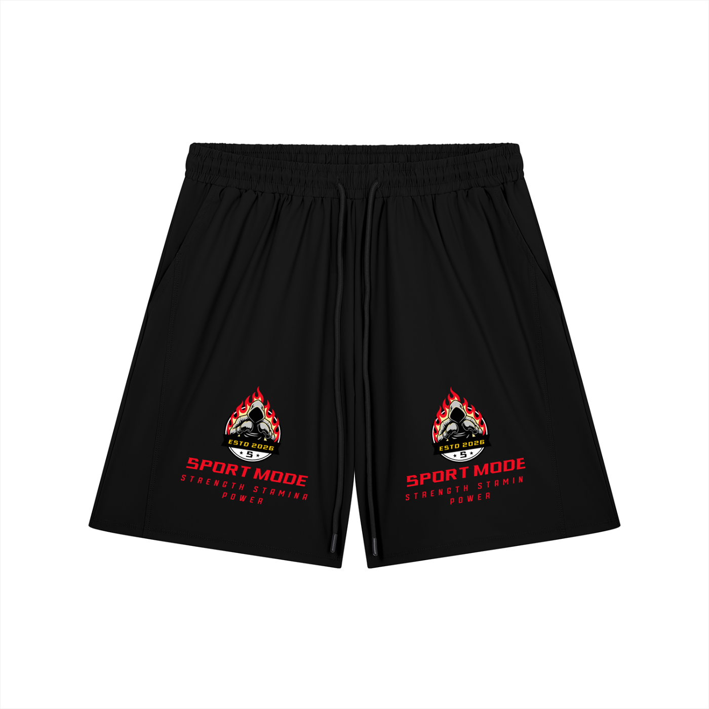 Sport Mode Double Men’s Drawstring Shorts