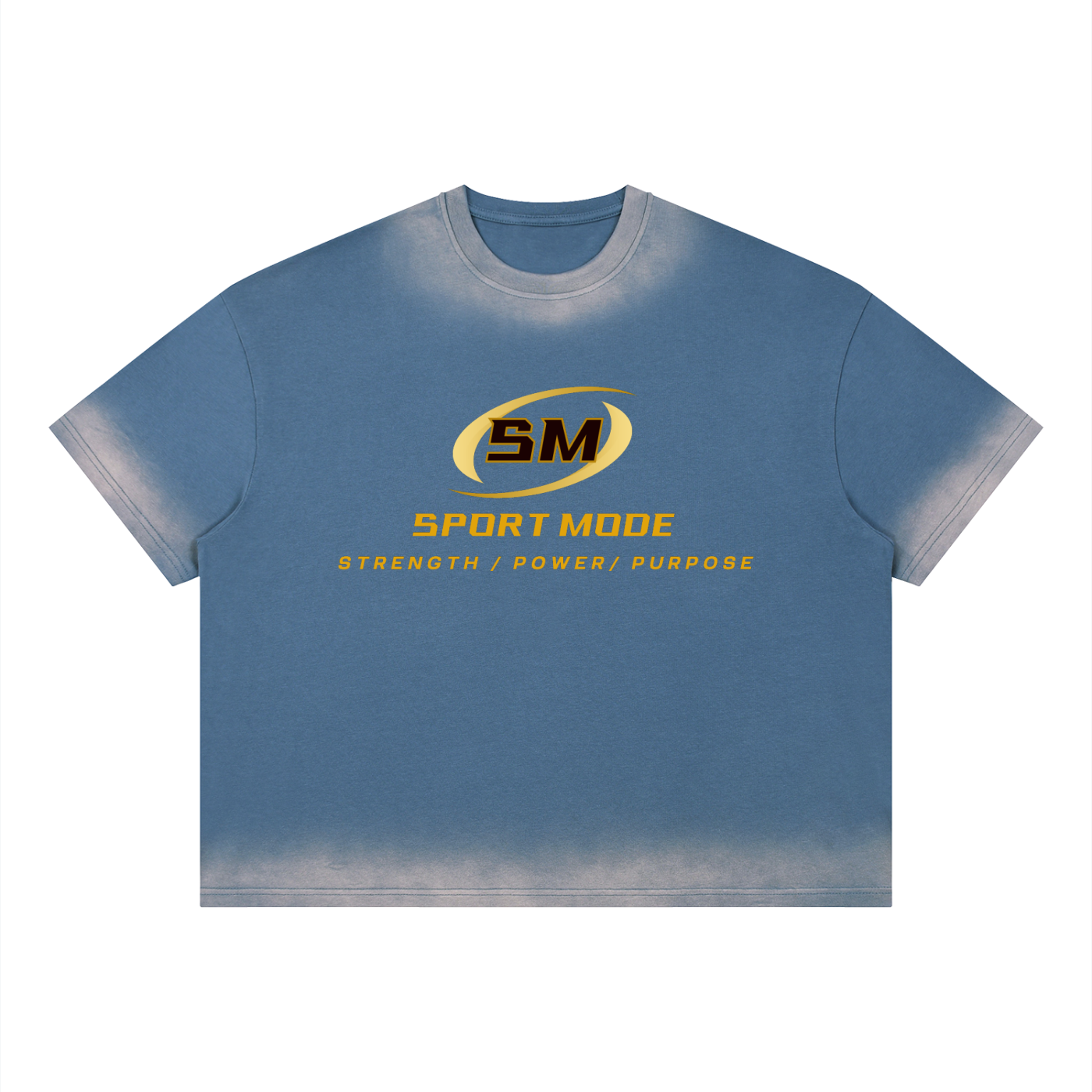 Golden Sport Mode Unisex Boxy Sunfade Vintage Wash T-Shirt