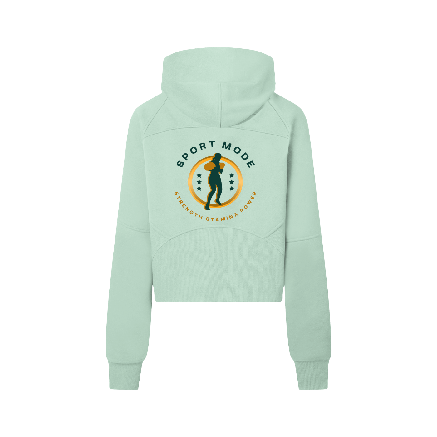 Sport Mode Cropped Half-Zip Hoodie