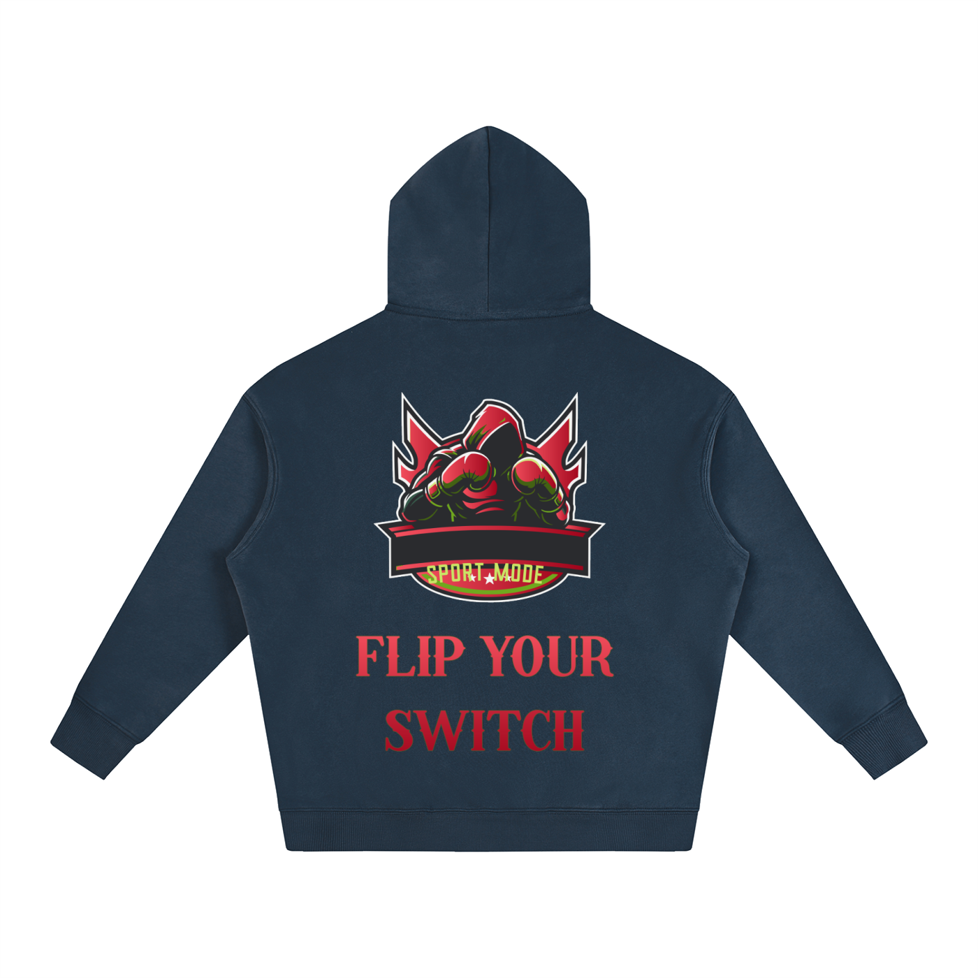 Flip Your Switch Sport Mode Oversize Fleeced Hoodie