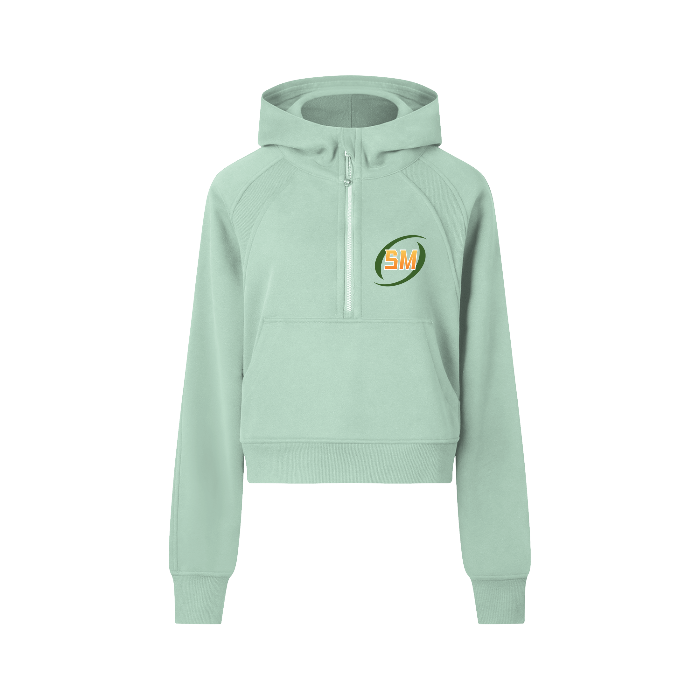 Sport Mode Cropped Half-Zip Hoodie