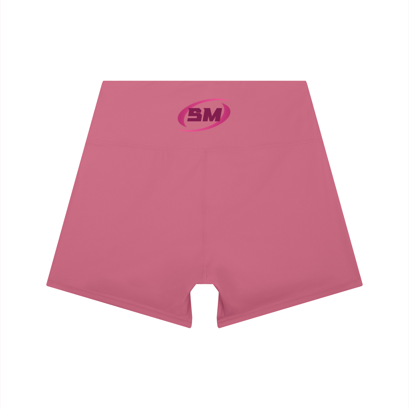 Pink Momentum Sport Mode Women’s High-Waist Color Block Yoga Shorts