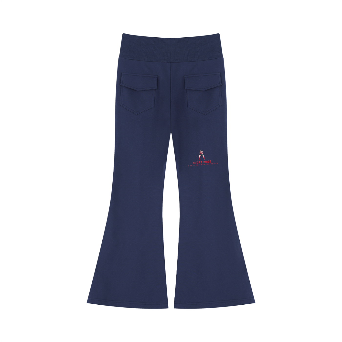 Sport Mode Lightning front Women's Drawstring Flared Leg Pants