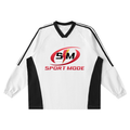 Cover up Sport Mode Color-Block V-Neck Long-Sleeve T-Shirt