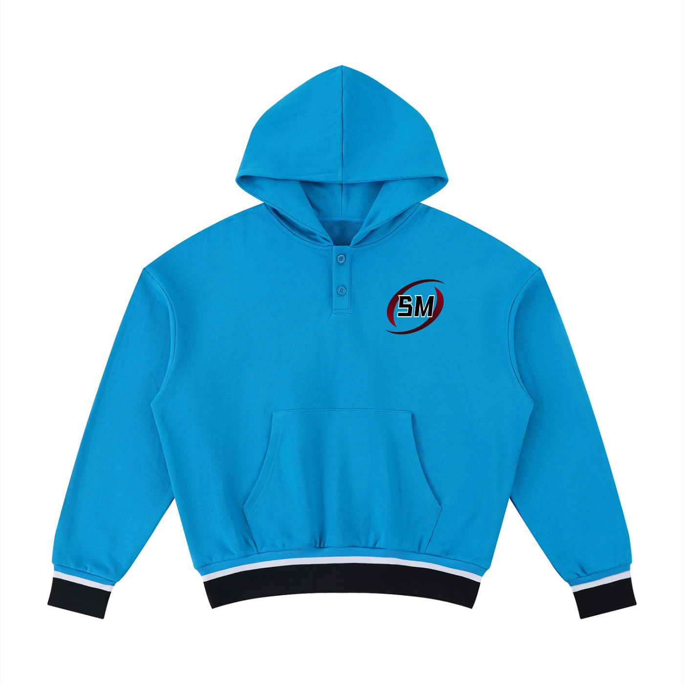 Sport Mode Triple Impact Unisex Oversized Color Block Boxy Hoodie