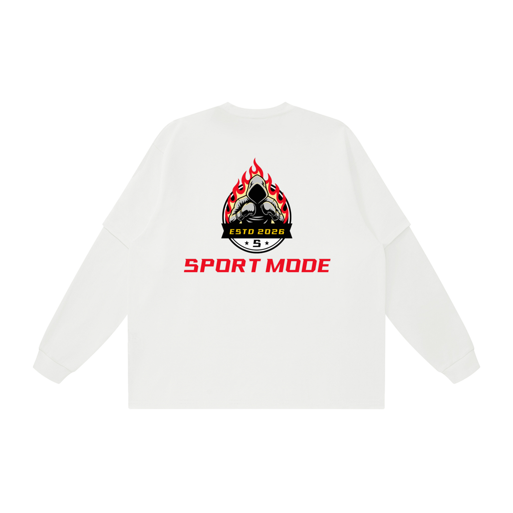 Ignite The Fight Sport Mode Unisex Layered Oversized T-Shirt