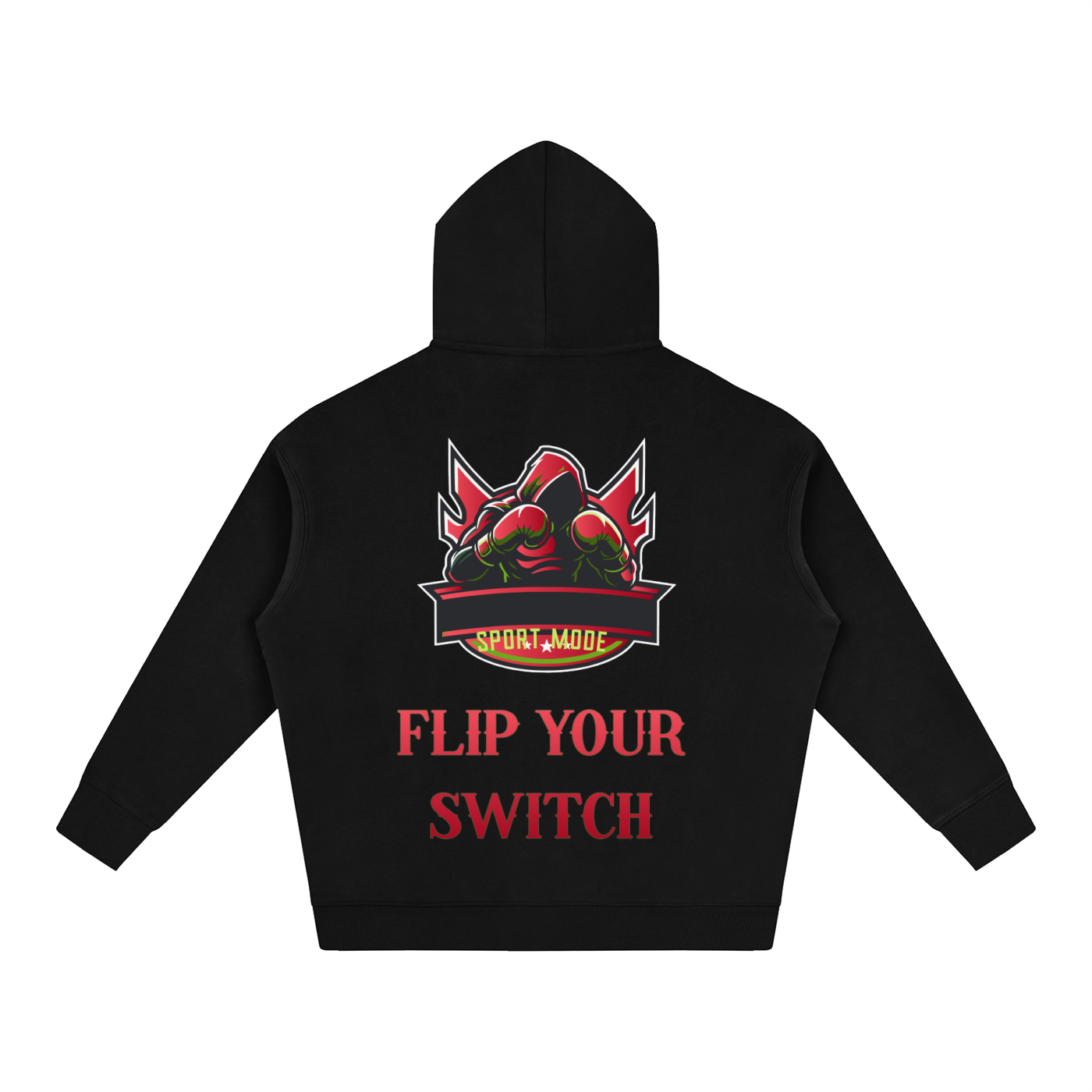 Flip Your Switch Sport Mode Oversize Fleeced Hoodie
