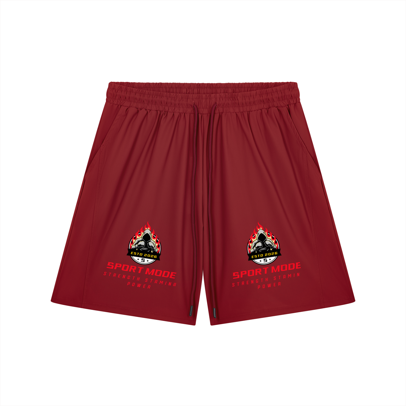 Sport Mode Double Men’s Drawstring Shorts