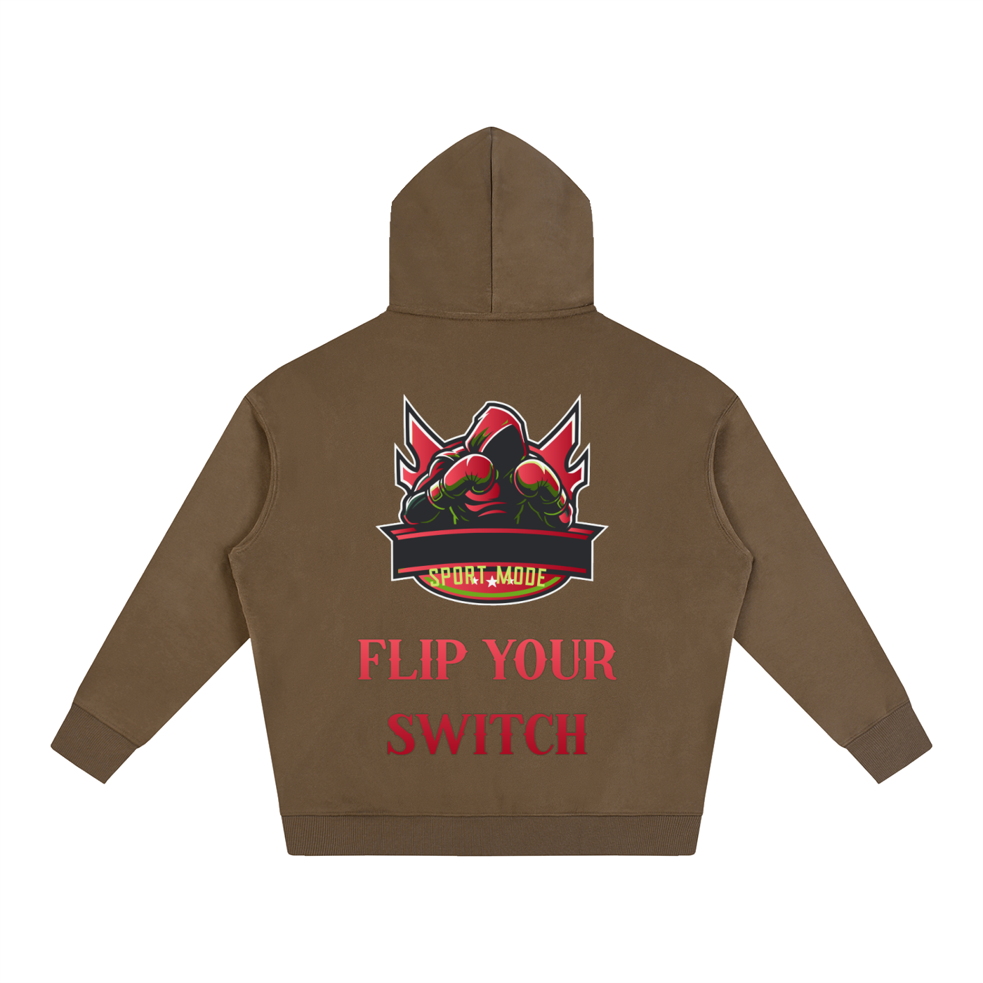 Flip Your Switch Sport Mode Oversize Fleeced Hoodie