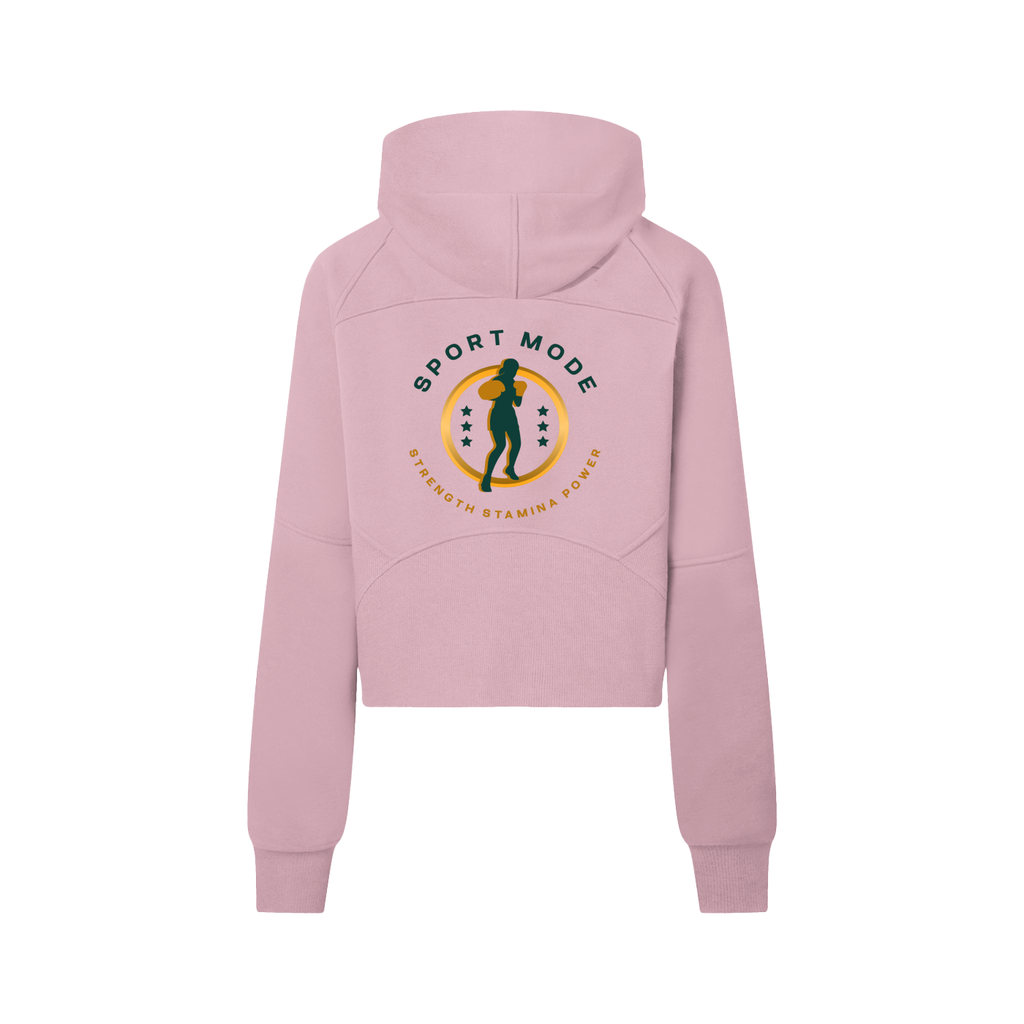 Sport Mode Cropped Half-Zip Hoodie