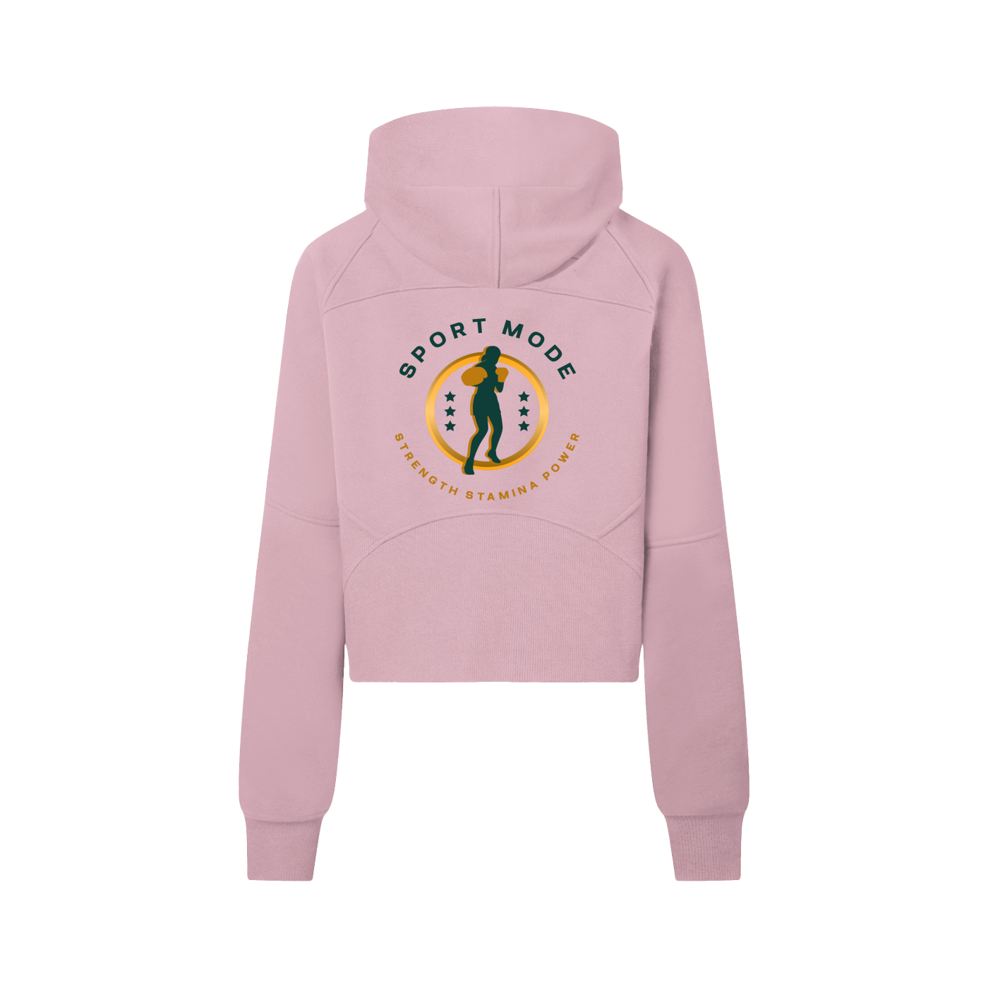 Sport Mode Cropped Half-Zip Hoodie