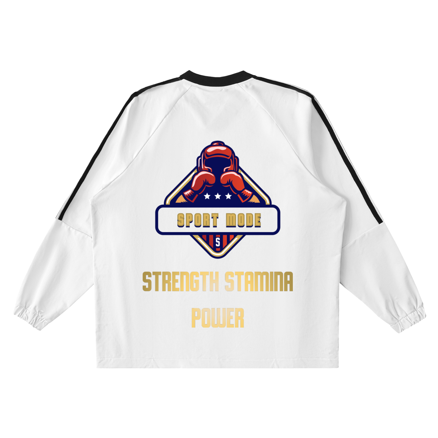 Cover up Sport Mode Color-Block V-Neck Long-Sleeve T-Shirt