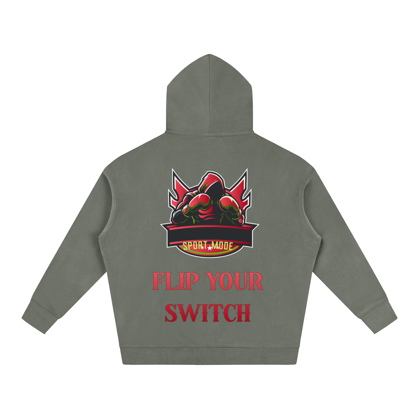 Flip Your Switch Sport Mode Oversize Fleeced Hoodie