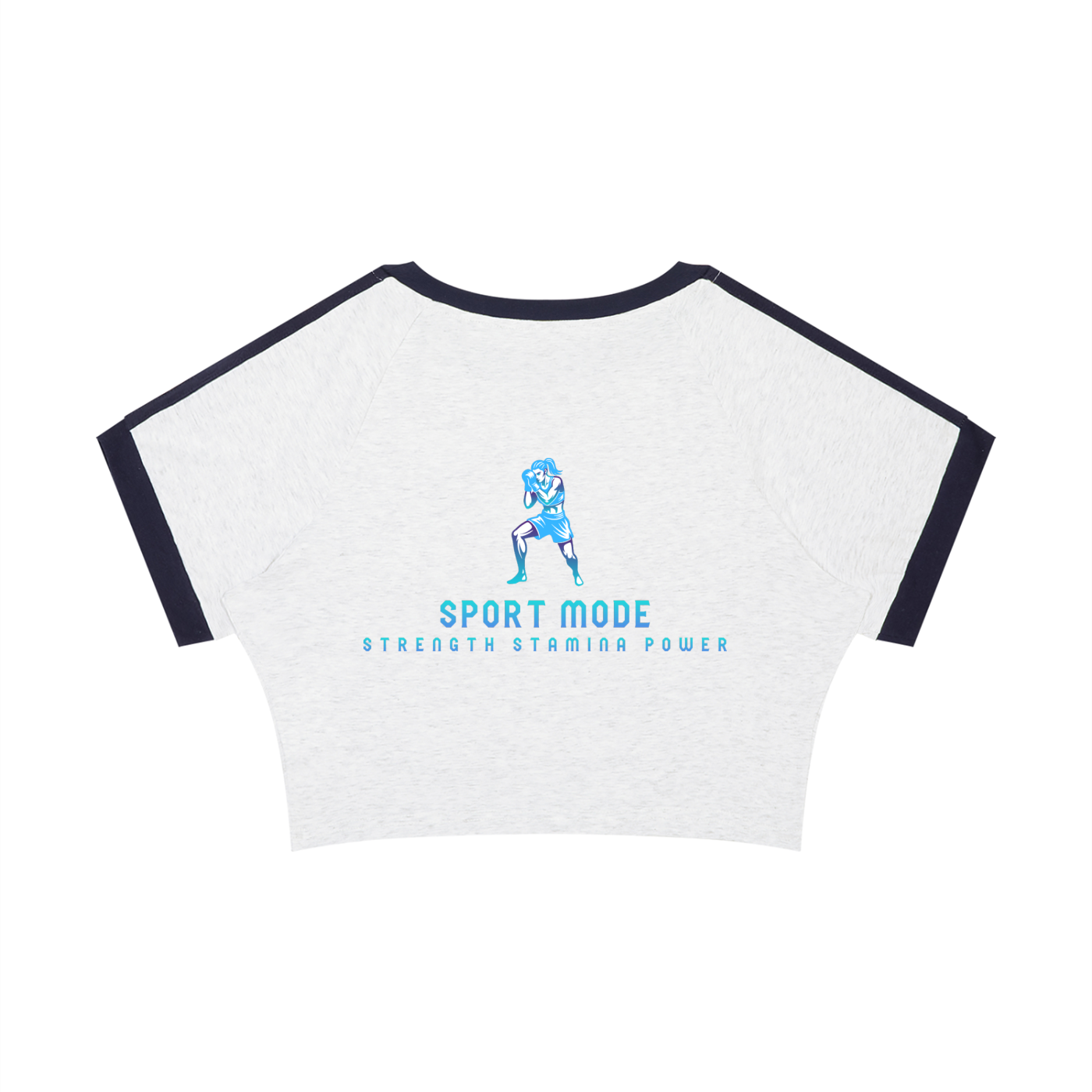 Sport Mode Knockout Queen Women’s Raglan Crop T-Shirt