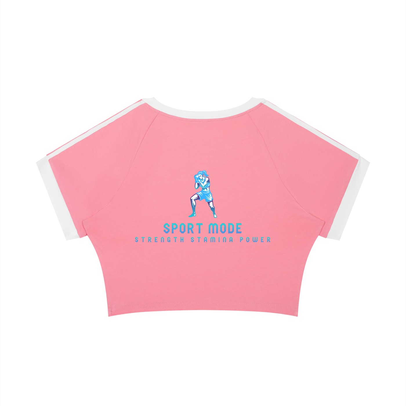 Sport Mode Knockout Queen Women’s Raglan Crop T-Shirt