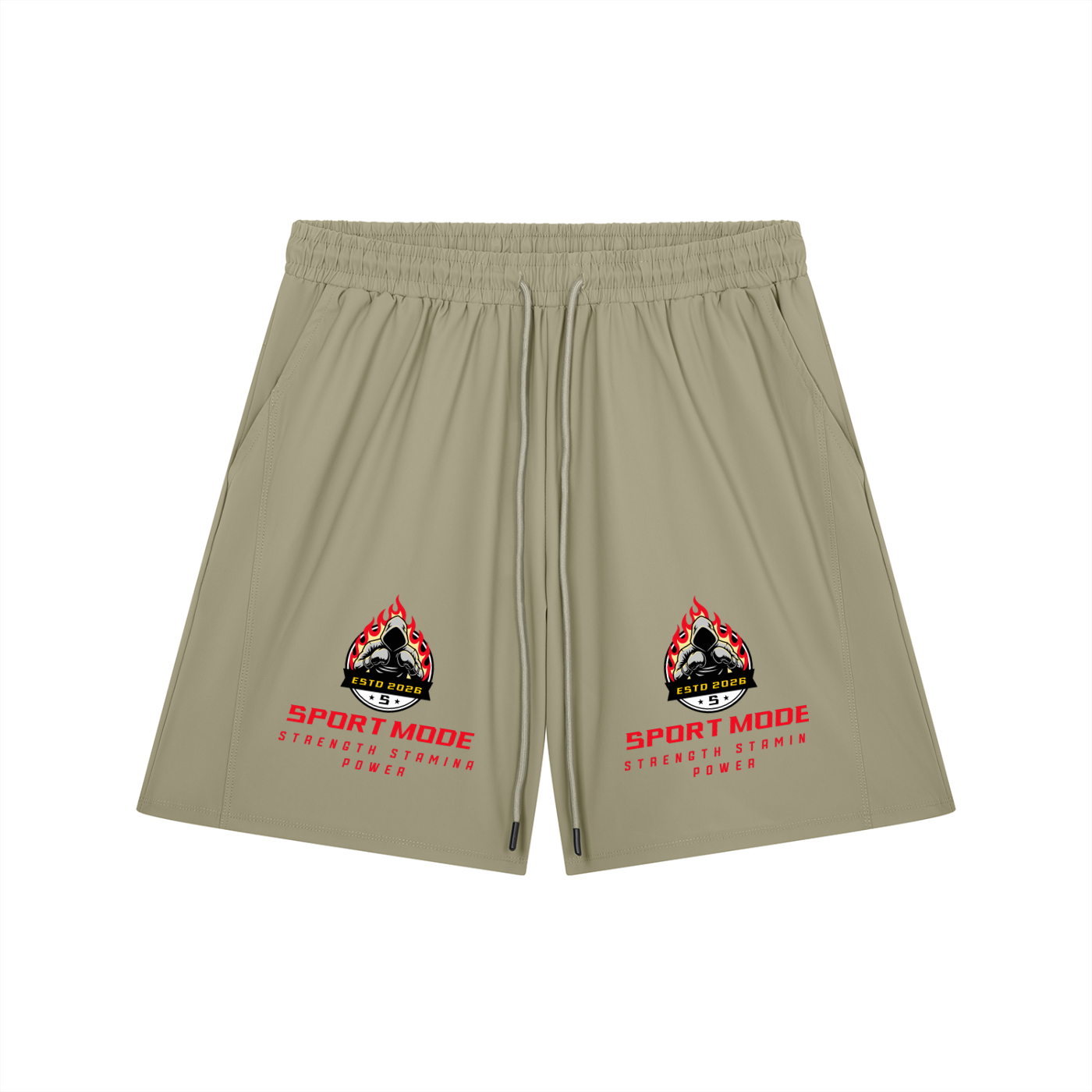 Sport Mode Double Men’s Drawstring Shorts