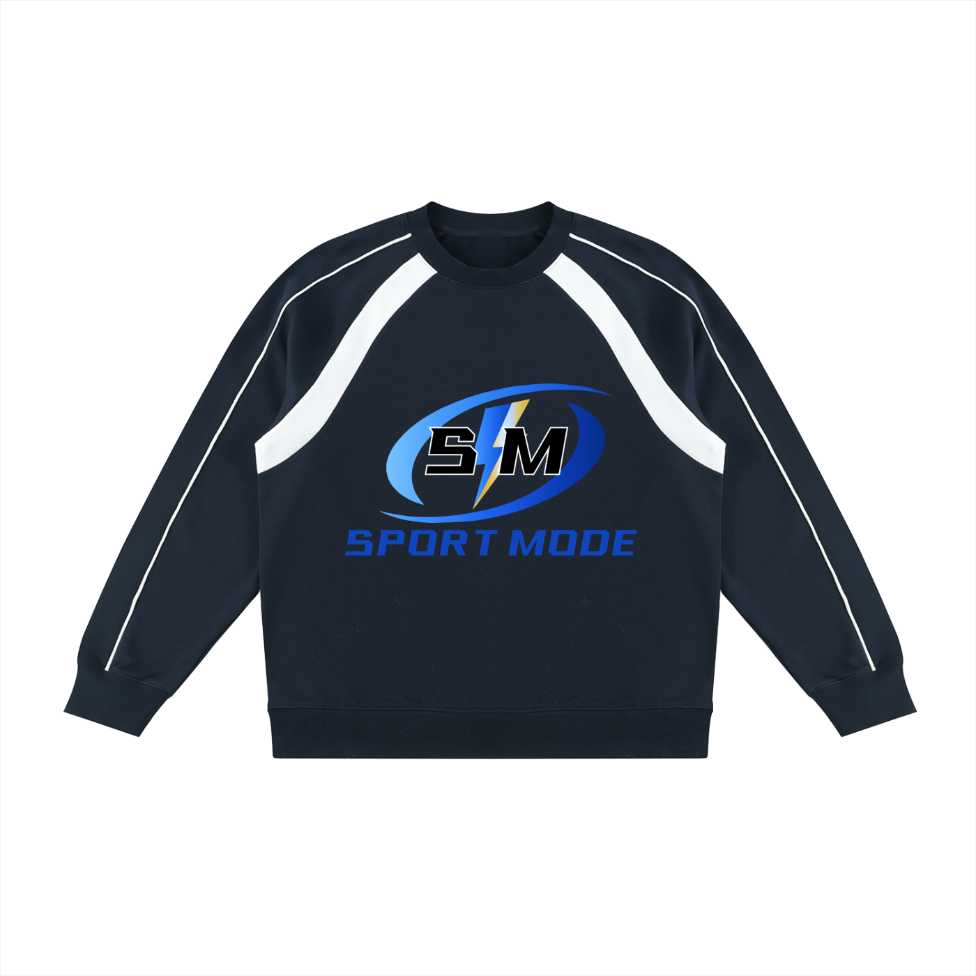Turbo Sport Mode Unisex Color Block Crewneck Sweatshirt