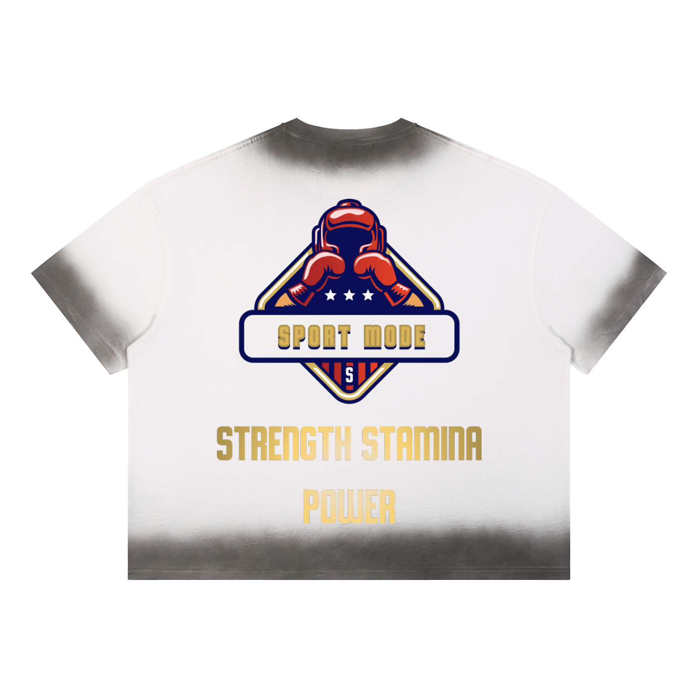 Golden Sport Mode Unisex Boxy Sunfade Vintage Wash T-Shirt