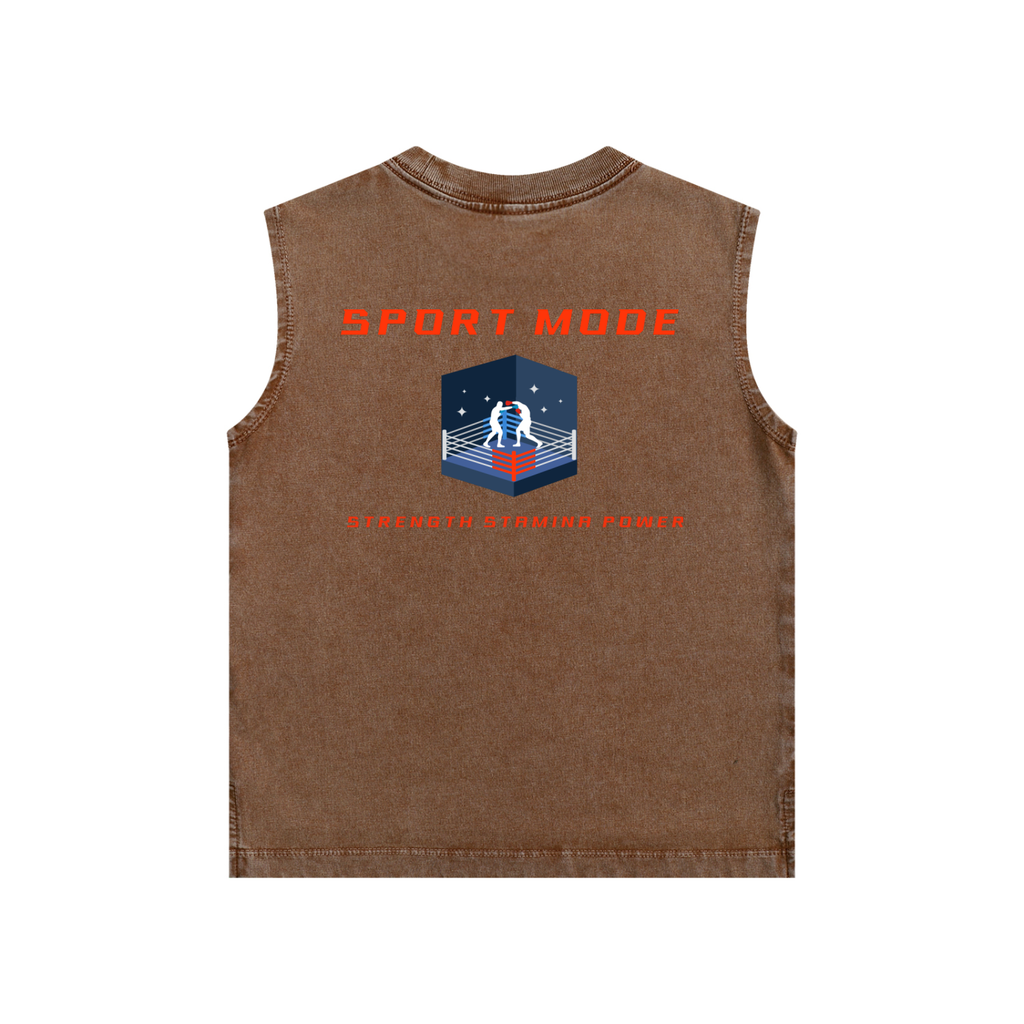 Sport Mode Center of the Ring Snow Washed Kids' Tank Top